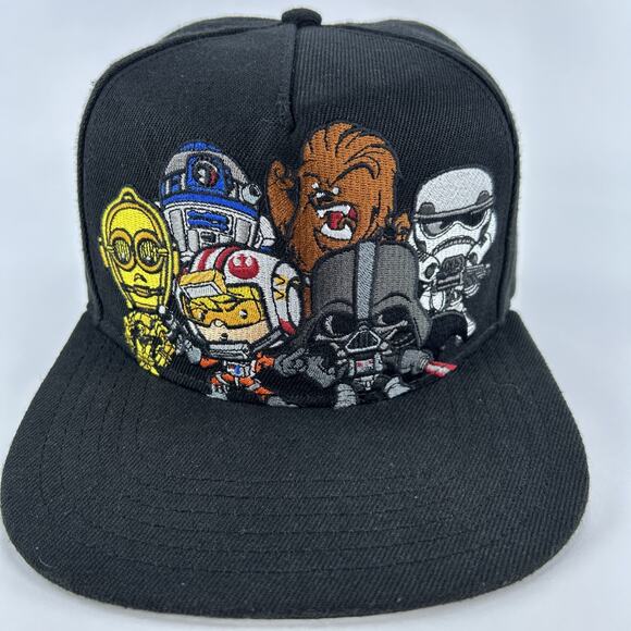 Star Wars Funko Pop Characters Embroider Adult Snapback Ball Cap Lucasfilm Ltd - Picture 1 of 11